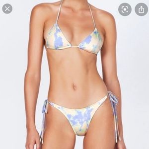 New Triangl Avah tie dye bikini set w bag Sz S
